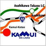Kamui Ski Links - Access Map
